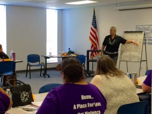 Amy teaching about strengths