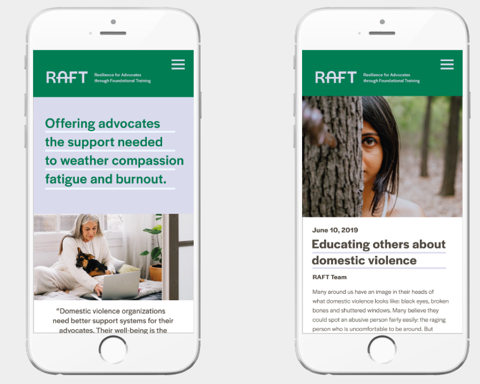 ILF Brand Transformation RAFT Mobile Website Example