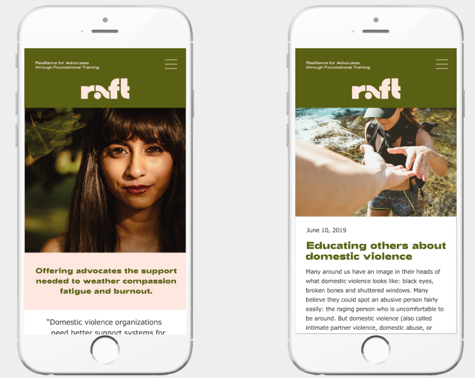ILF Brand Transformation Raft Pink Mobile Website Examples