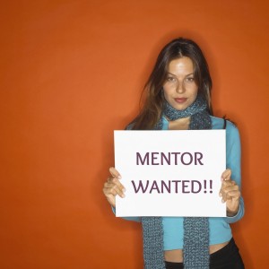 Portrait of Young Woman Holding Blank Placard